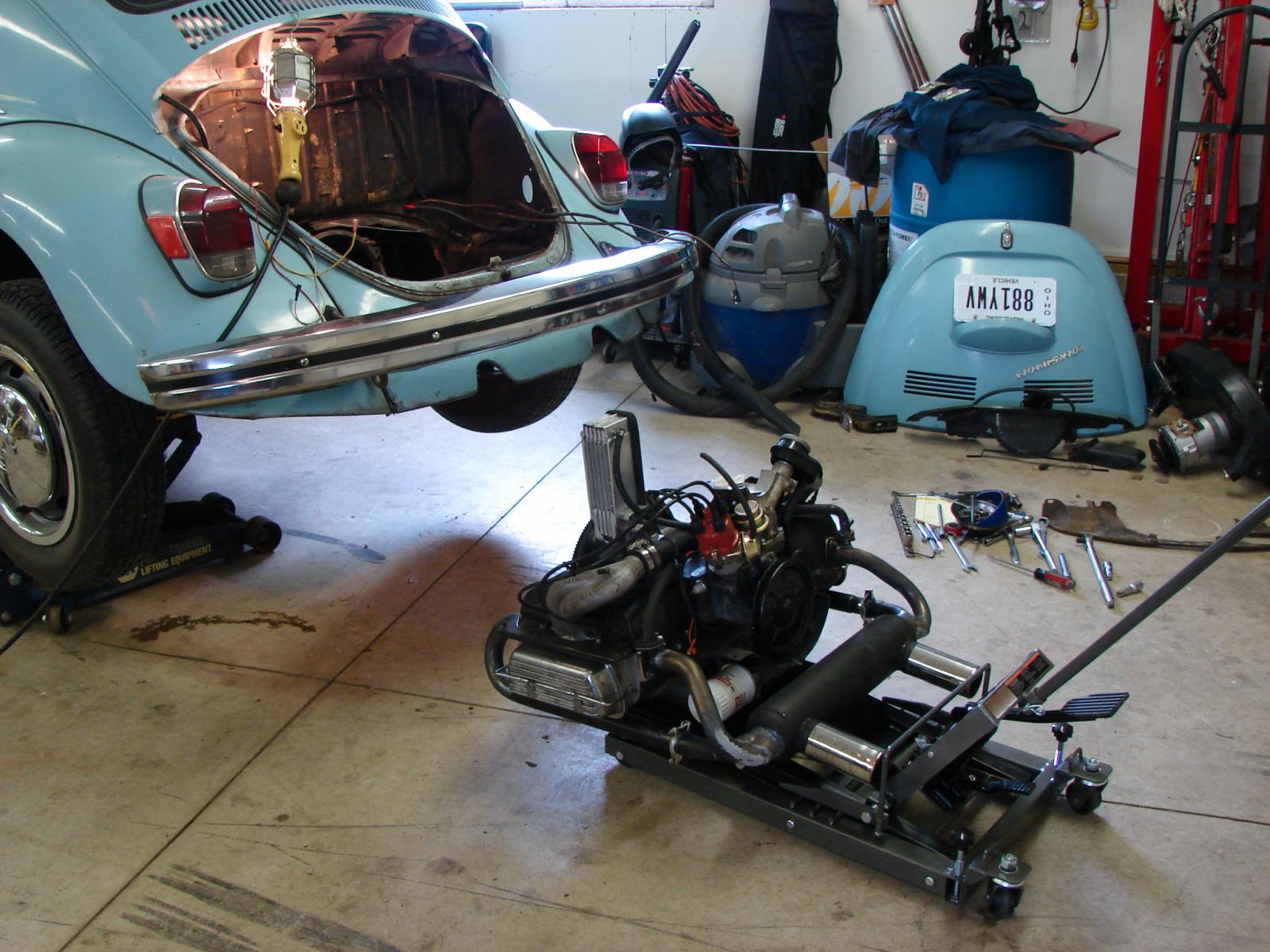 removing engine beetle