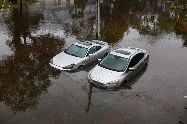 Electric cars in water